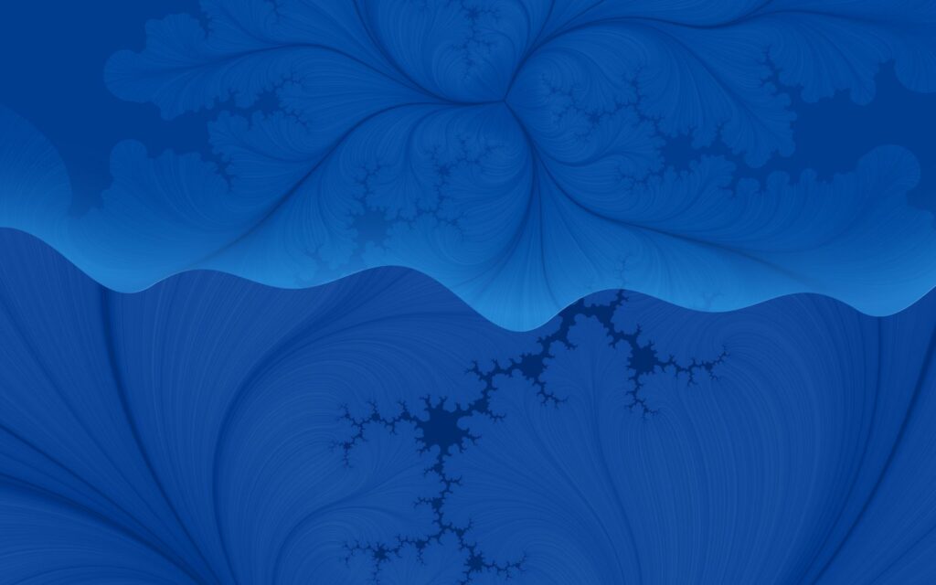 Mesmerizing Blue Fractal Wallpaper - 1680x1050 Background