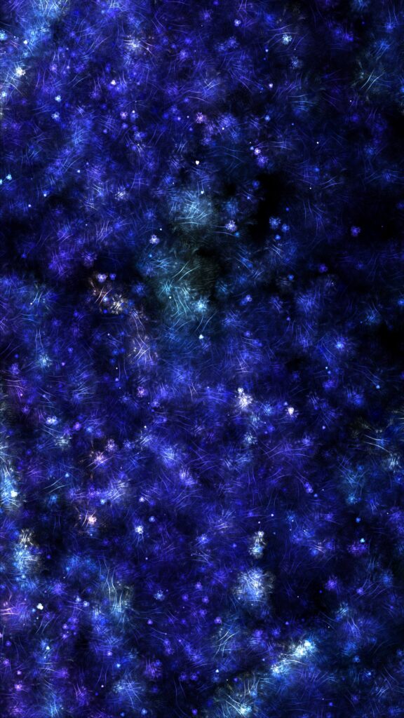 Mesmerizing Blue Fractal Wallpaper: Cosmic Galaxy Design Background