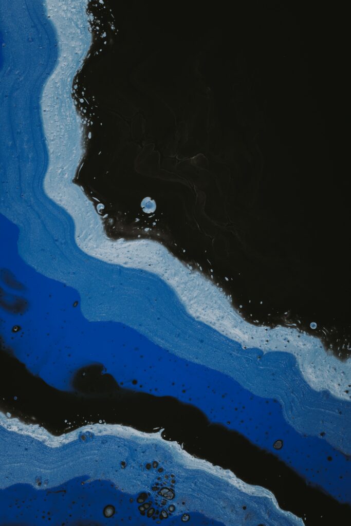 Mesmerizing Blue Liquid Abstract Wallpaper - Artistic Background Design
