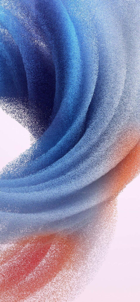 Mesmerizing Blue & Orange Samsung S23 Ultra Abstract Wallpaper