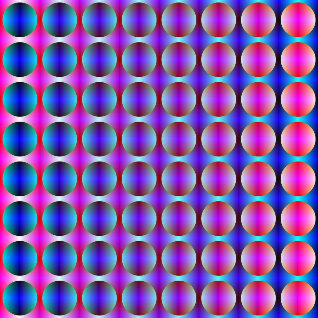 Radiant Blue & Pink Circle Pattern Wallpaper - Abstract Background