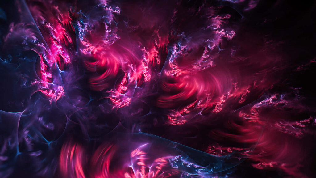 Captivating Blue & Purple Abstract Wallpaper with Crimson Hints