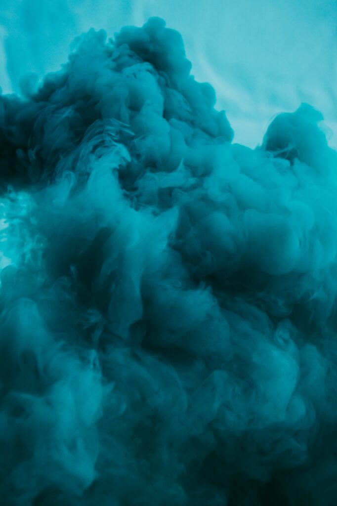 Mesmerizing Blue Smoke Abstract Wallpaper: Ethereal Background Art