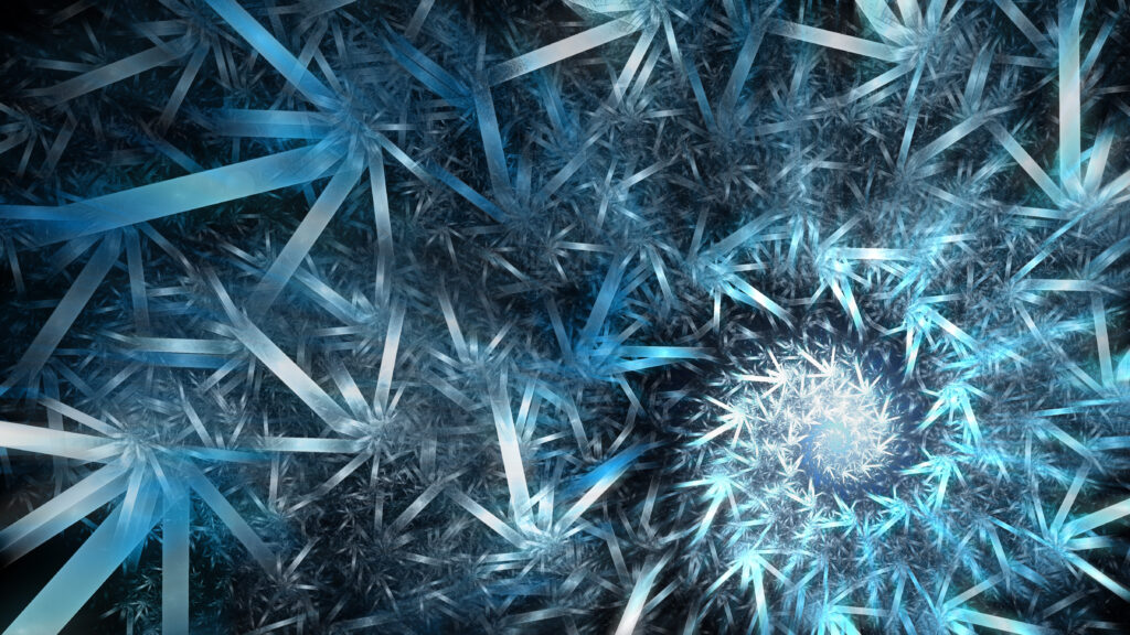 Mesmerizing Blue Spiral Wallpaper - Serene 4800x2700 Background