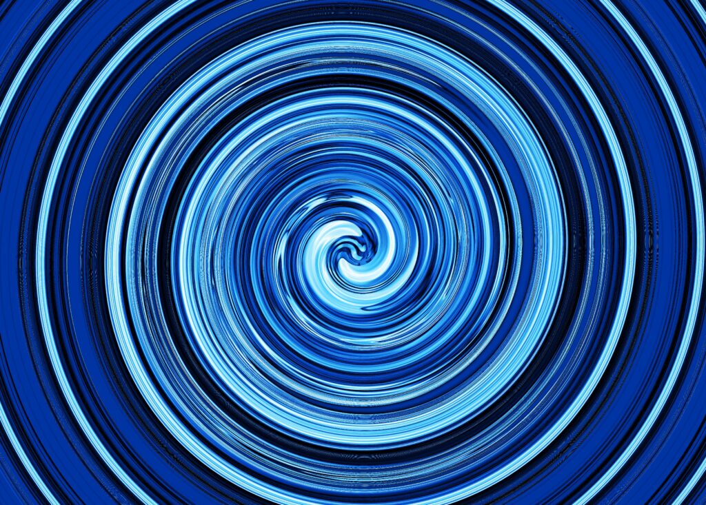 Mesmerizing Blue Concentric Circles Wallpaper - High-Res Background