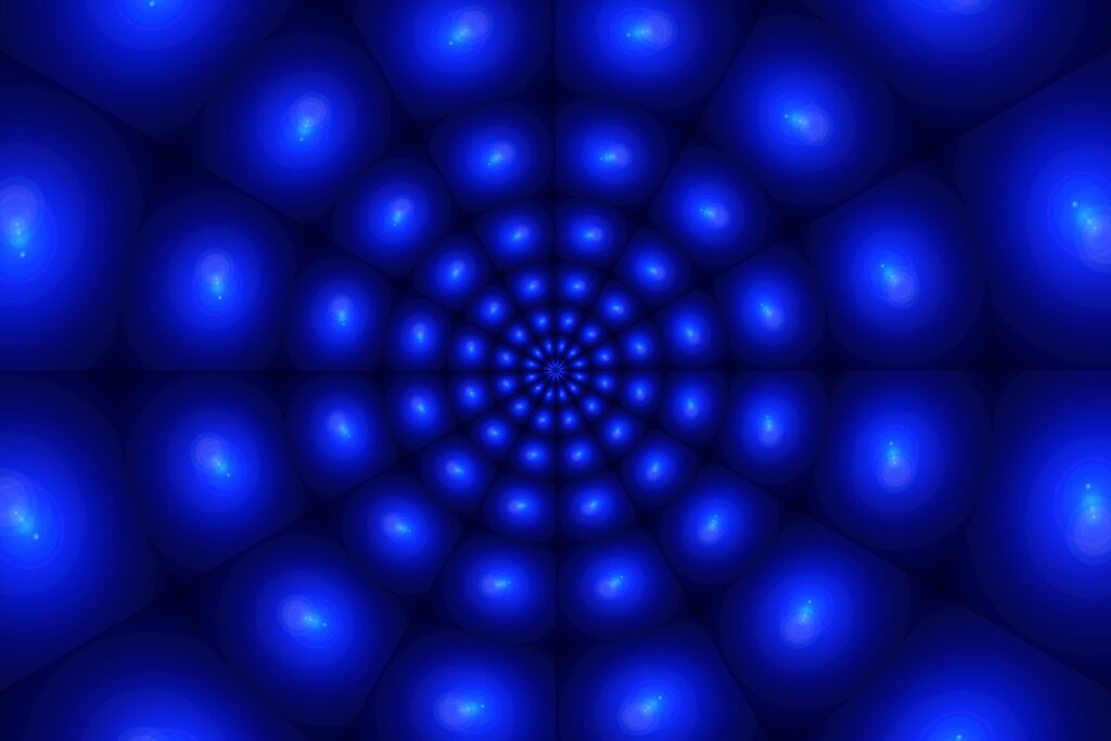 Mesmerizing Blue Spiral Wallpaper - Depth & Motion Background
