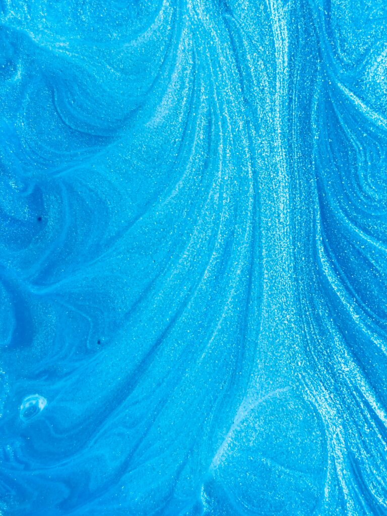 Vibrant Blue Swirl Wallpaper: Abstract Liquid Paint Background