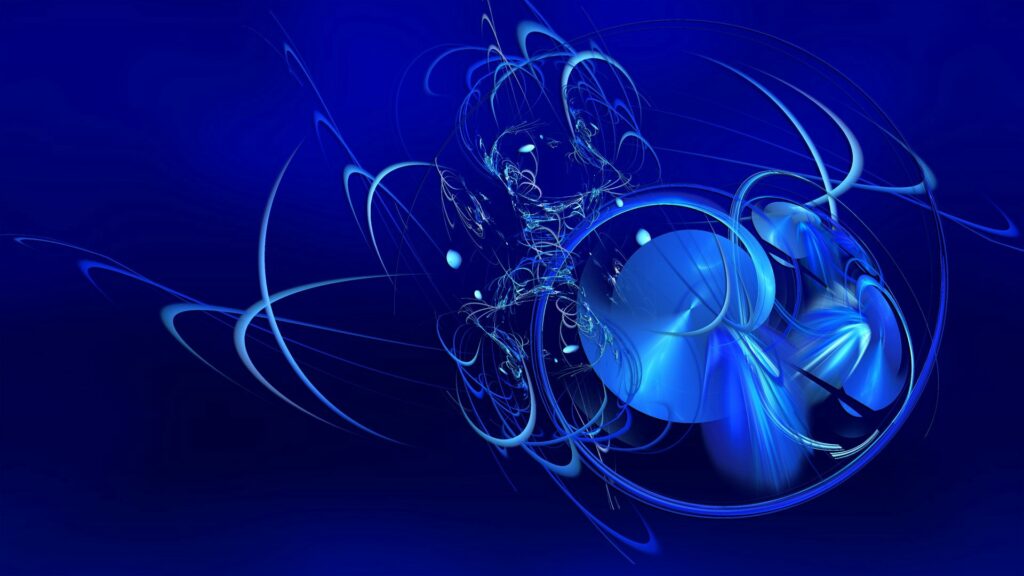 Captivating Blue and White Abstract Wallpaper - 1920x1080 Background