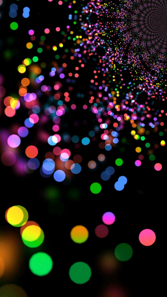 Vibrant Bokeh Lights Wallpaper: Abstract Background Delight