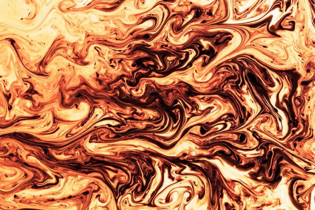 Mesmerizing Brown and Creamy Liquid Paint Wallpaper Abstract Background