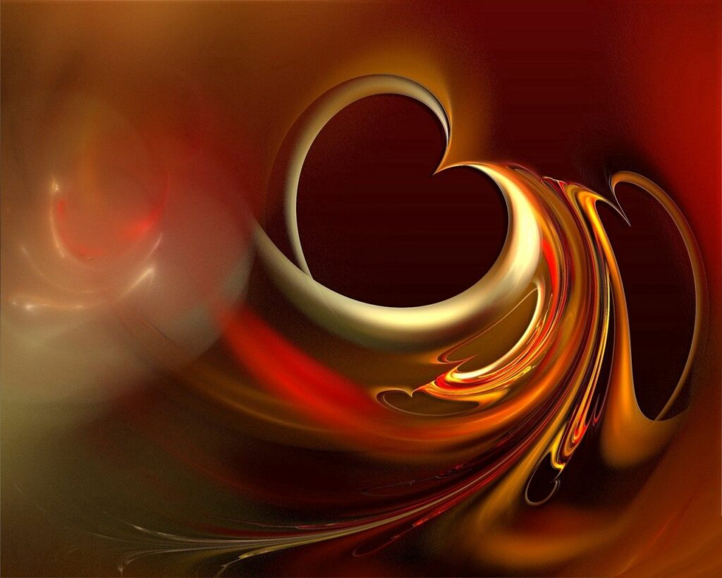 Mesmerizing Abstract Brown and Orange Swirls Wallpaper Background