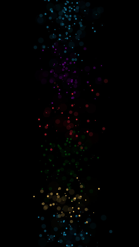Colorful Bokeh Dot Wallpaper on Black: Mesmerizing Depth & Motion