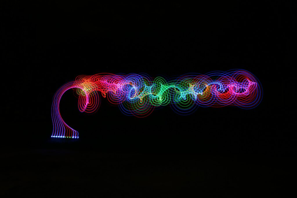 Colorful Light Trails Wallpaper | High-Res 6000x4000 Background