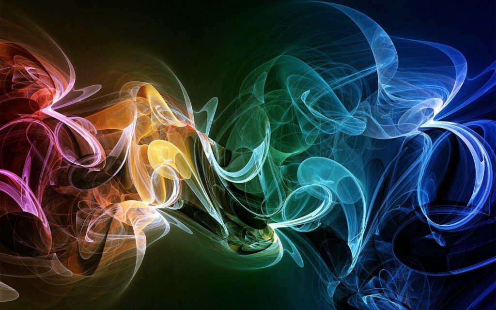 Colorful Smoke Patterns & Plexus Design Wallpaper - 2560x1600
