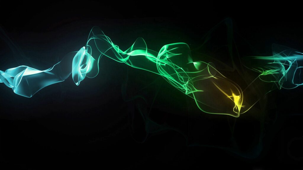 Colorful Smoke Veil Wallpaper - Ethereal Dark Background 2560x1440