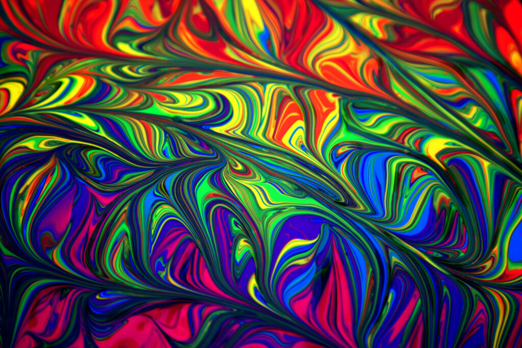 Vivid Swirl Background: Bright, Contrasting Colors for a Dynamic Look Wallpaper