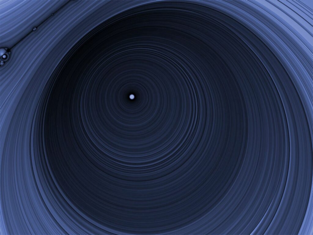 Mesmerizing Abstract Concentric Circle Wallpaper – Deep Dark Background