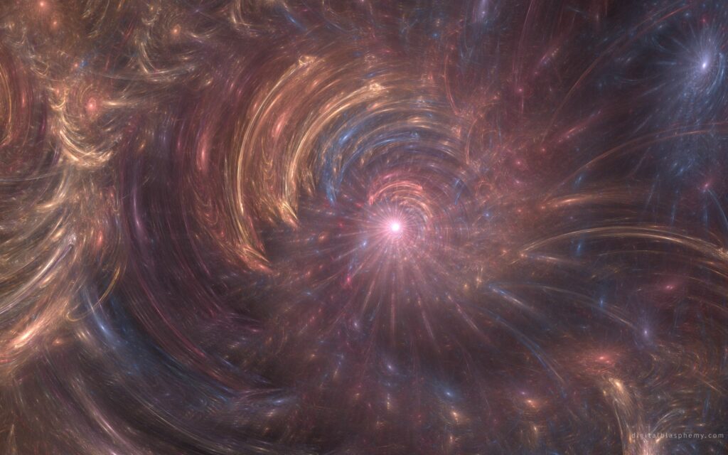 Vibrant Cosmic Swirl Wallpaper: Mesmerizing Vortex Design