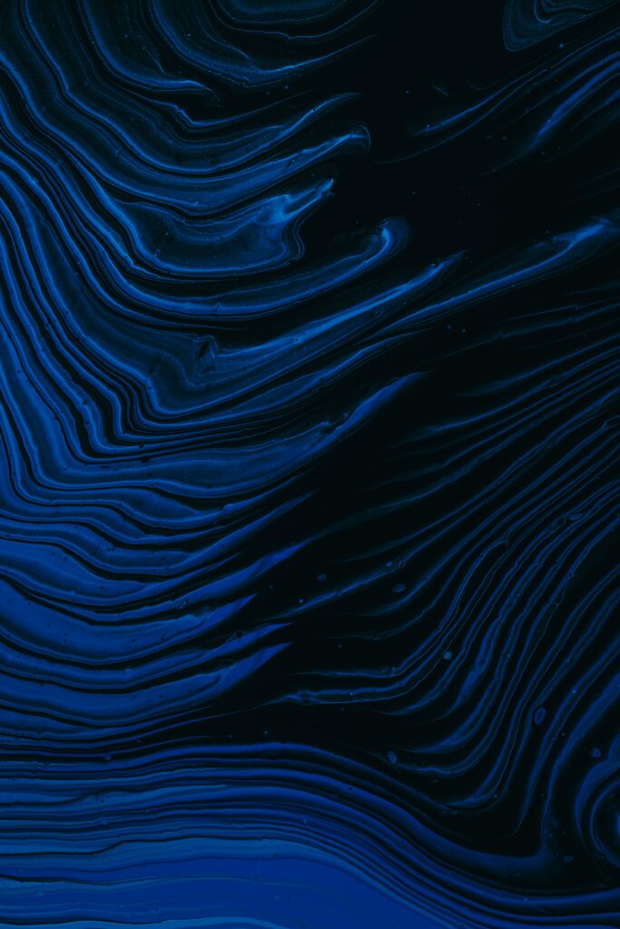 Abstract Dark Blue Waves Wallpaper | Mesmerizing Oceanic Patterns