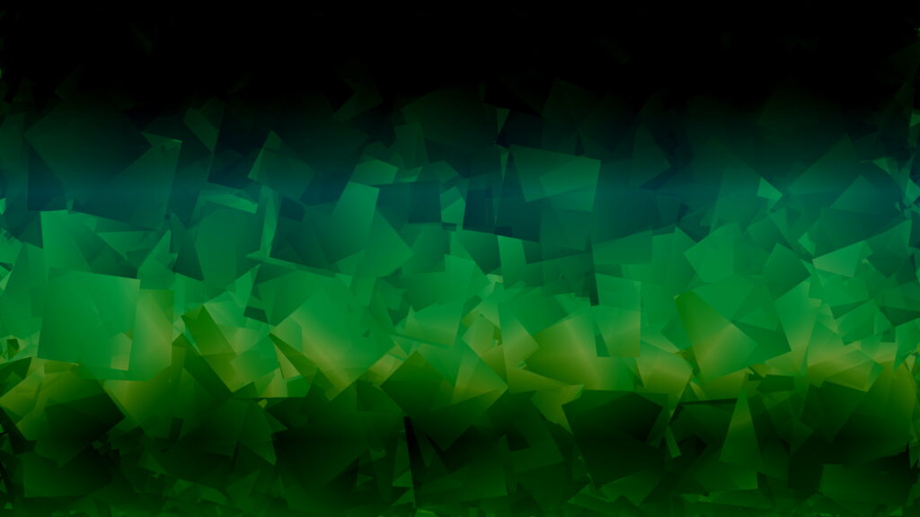 Emerald Geometric Dreams: A Dark Green Abstract Shapes 4K Wallpaper