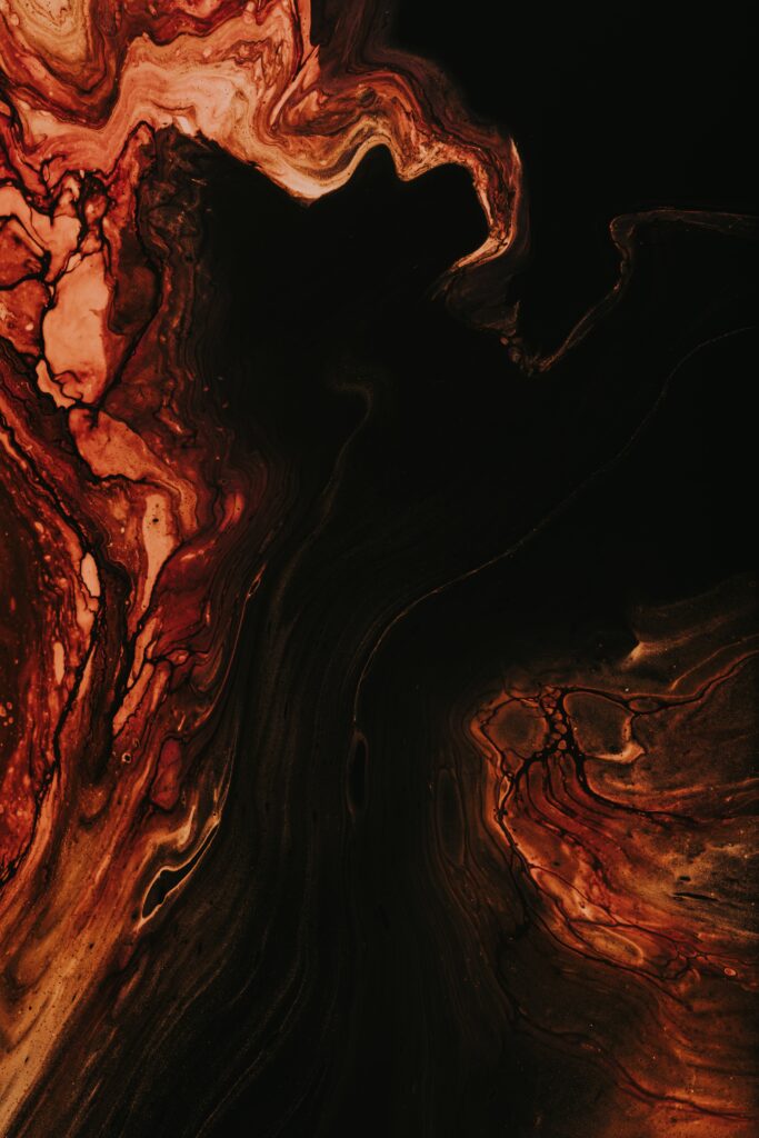 Abstract Wallpaper: Dark Liquid Stains in Deep Reds & Blacks (4000x6000)