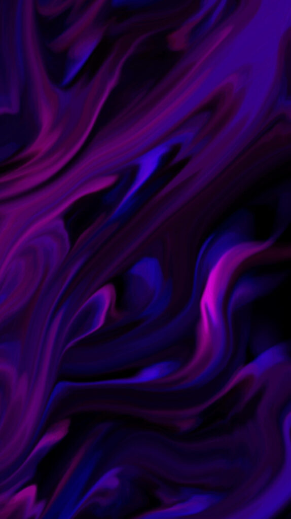 Mesmerizing Dark Purple Abstract Wallpaper with Flowing Patterns