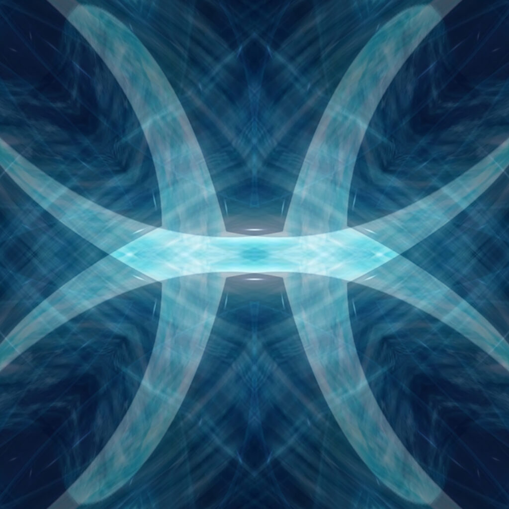 Mesmerizing Blue Pattern Wallpaper - Dynamic Shapes & Depth
