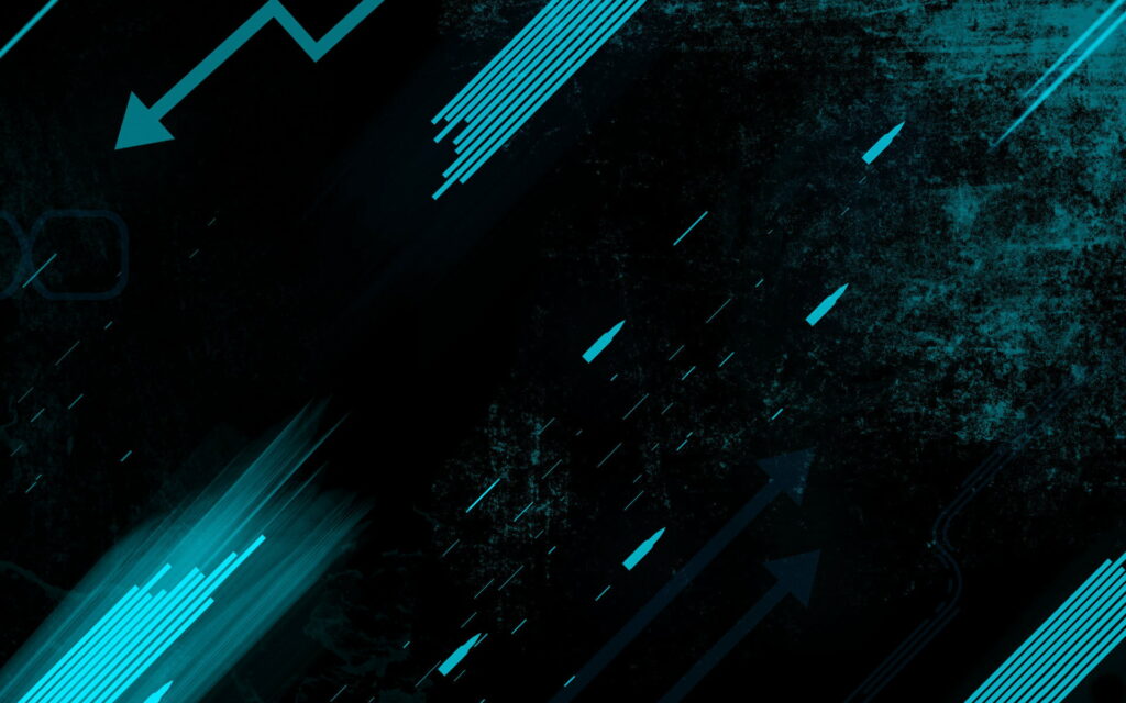 Tranquil Shades: Mesmerizing Turquoise on a Sleek Black Canvas - Captivating HD Desktop Wallpaper
