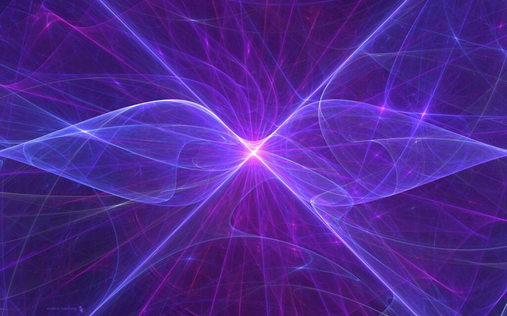 Mesmerizing Ethereal Purple & Blue Abstract Wallpaper Background