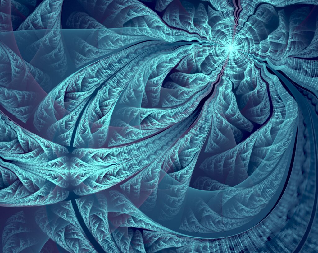 Mesmerizing Abstract Wavy Wallpaper with Ethereal Glow - 2560x2032