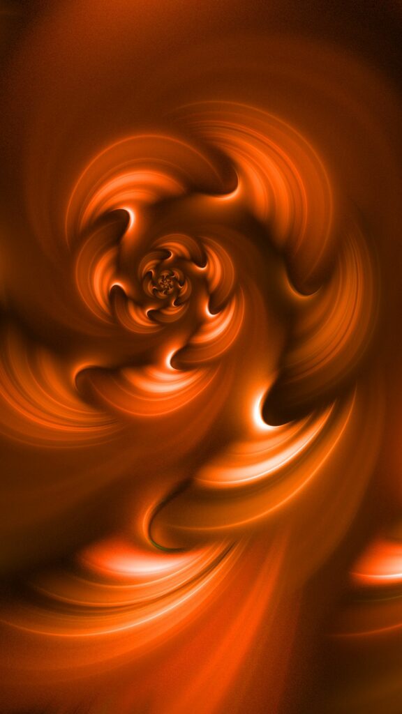 Mesmerizing Fiery Fractal Wallpaper - 1440x2560 Background
