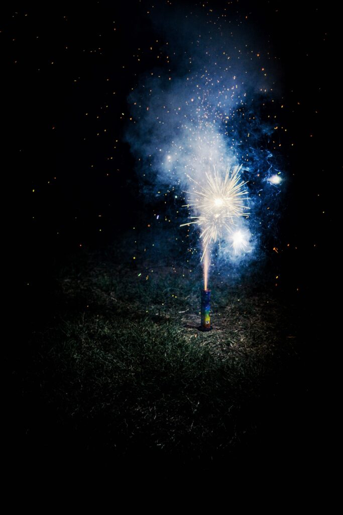 Stunning Fireworks Wallpaper: Festive Night Sky Background