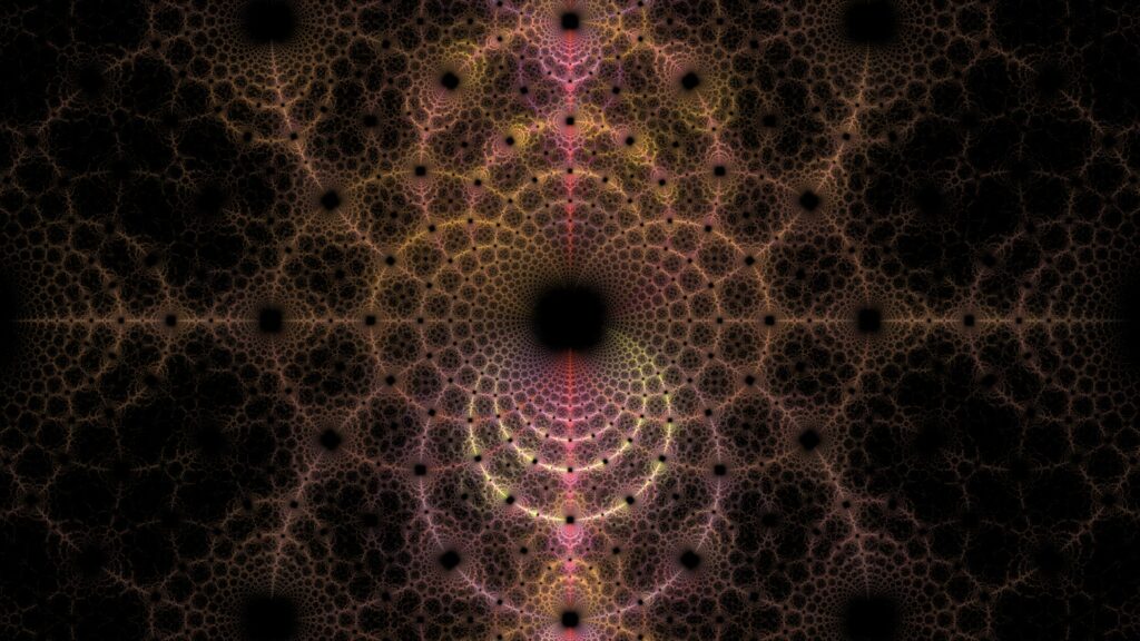 Mesmerizing 3840x2160 Fractal Wallpaper: Intricate Circle Design