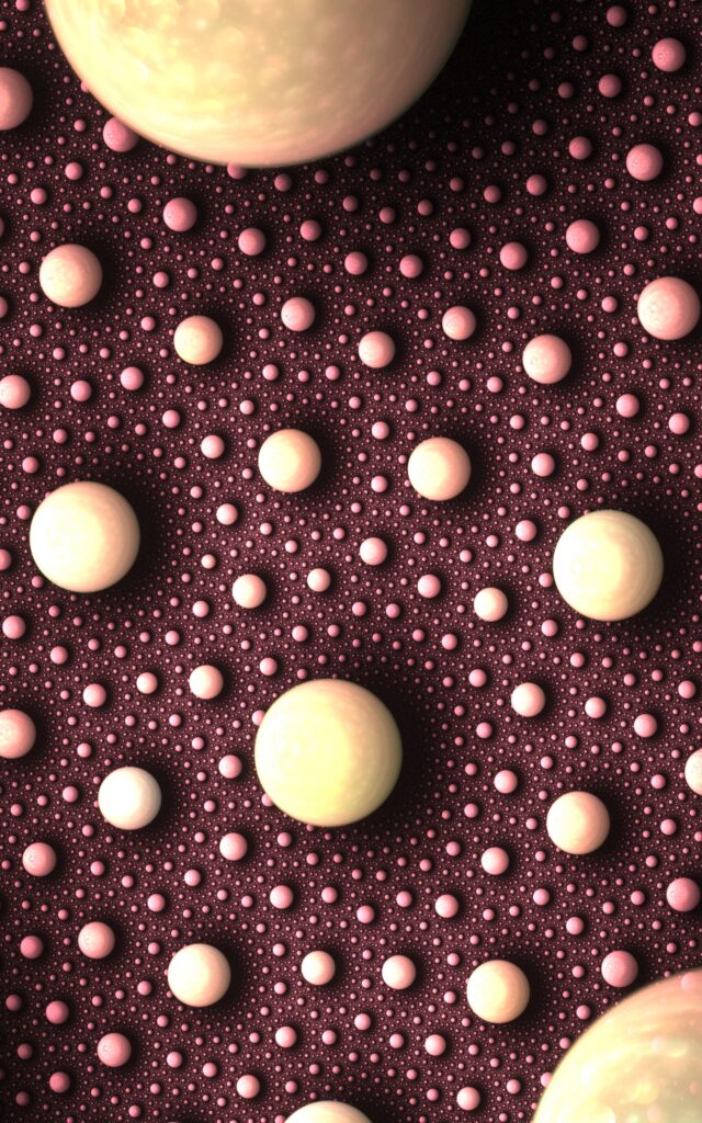 Mesmerizing Fractal Wallpaper: Spheres & Circles - 2400x3840