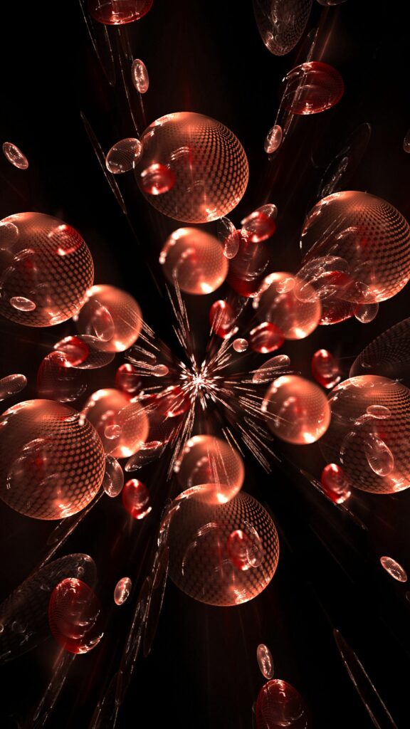 Mesmerizing Fractal Spheres Wallpaper for High-Resolution Background