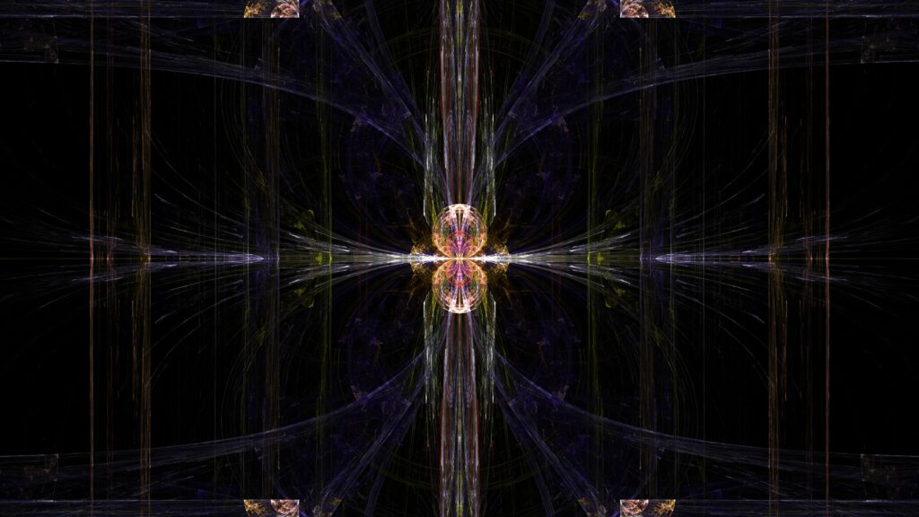 Mesmerizing 4K Fractal Wallpaper: Intricate Patterns on Dark Background