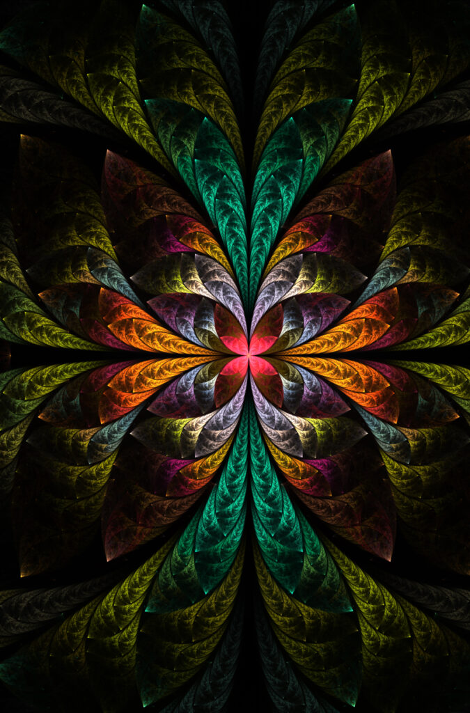 Mesmerizing Fractal Wallpaper: Colorful Intricate Design Background