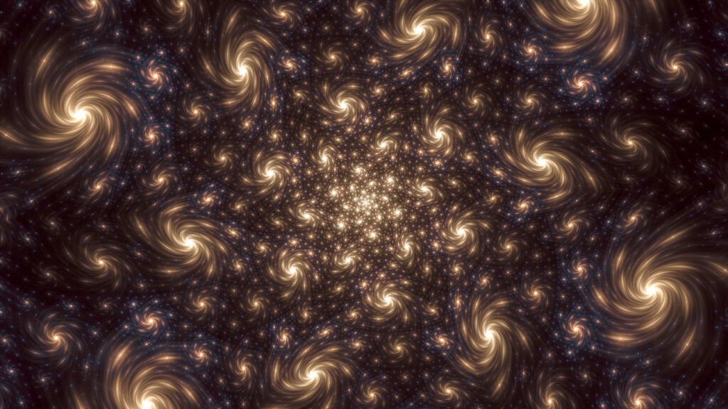 Mesmerizing Fractal Wallpaper: Warm Brown Abstract Design 4800x2700