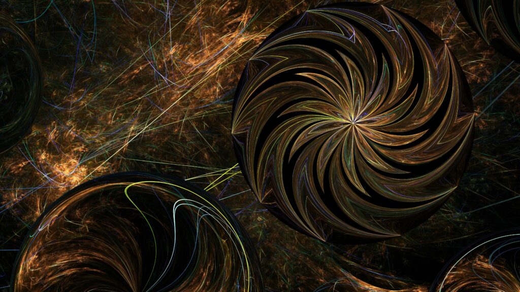 Mesmerizing Fractal Wallpaper: Warm Brown Abstract Design Background
