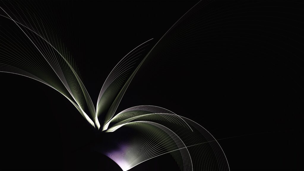 Stunning Fractal Wallpaper: Intricate Patterns on Dark Background
