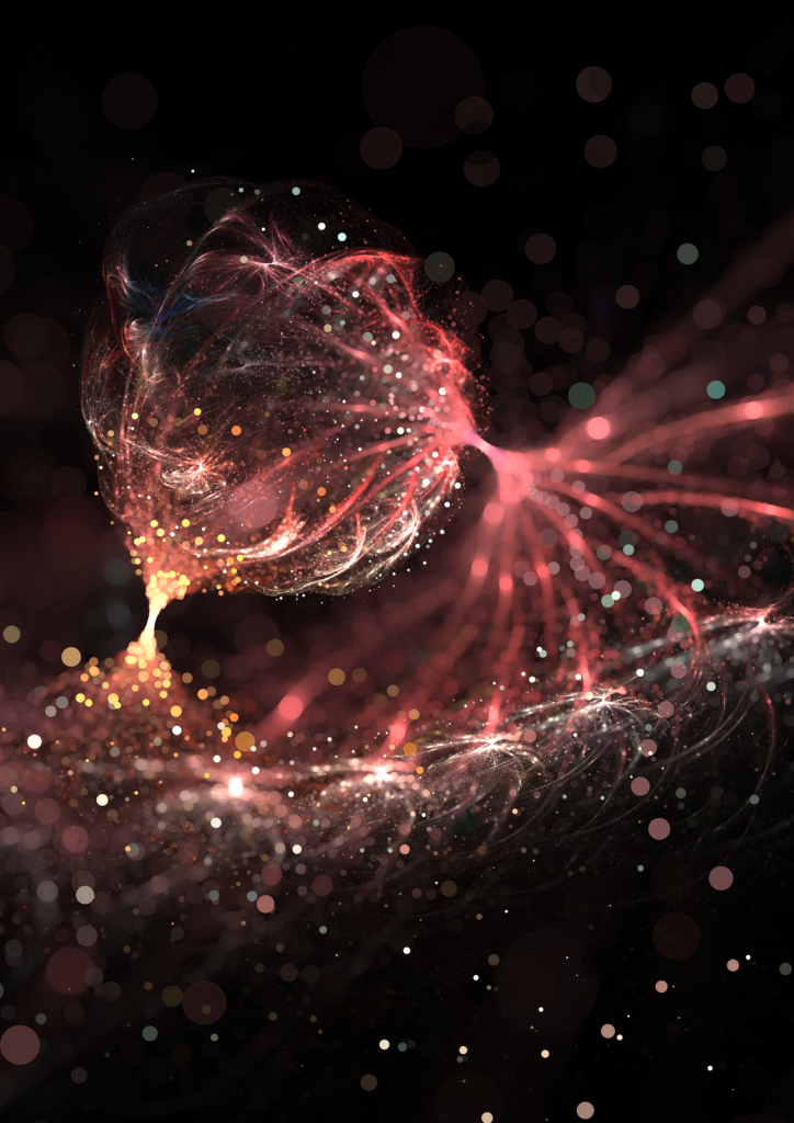 Mesmerizing Fractal Wallpaper: Luminous Space Design Background