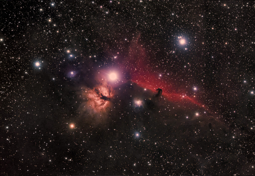 Stunning Space Wallpaper: Glowing Galaxy & Vibrant Red Nebula