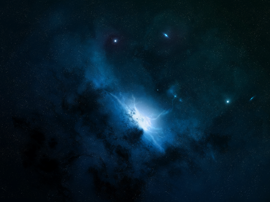 Mesmerizing Galaxy Wallpaper: Serene Universe with Shimmering Stars