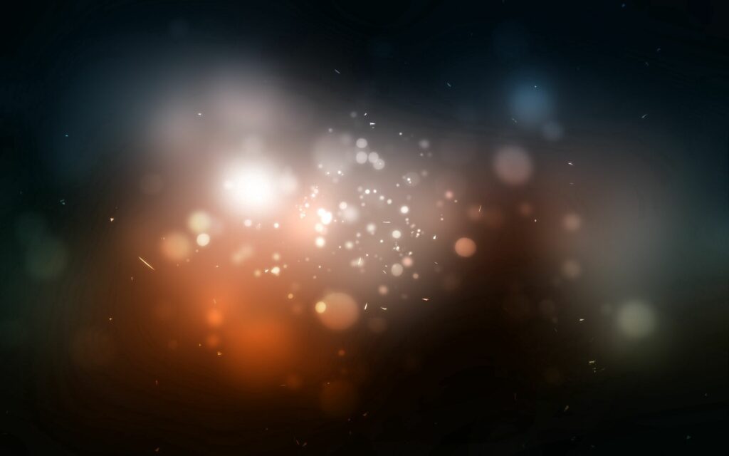 Mesmerizing Glowing Circles Wallpaper | Ethereal Dark Background