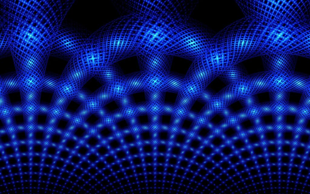 Vibrant Neon Blue Geometric Wallpaper - 1920x1200 Background
