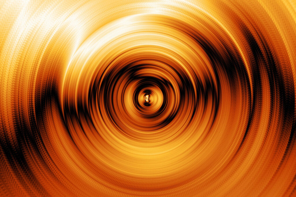 Mesmerizing Golden Spiral Abstract Wallpaper Background