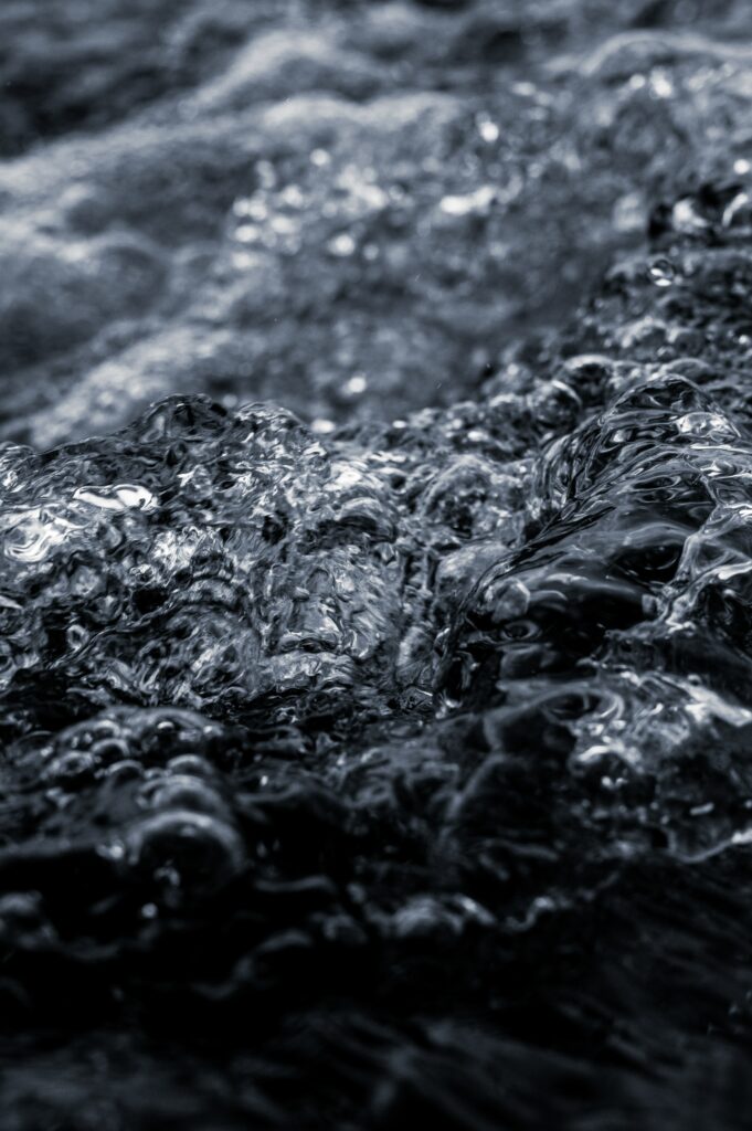 Mesmerizing Gray Water Waves and Ripples - Macro Wallpaper Background