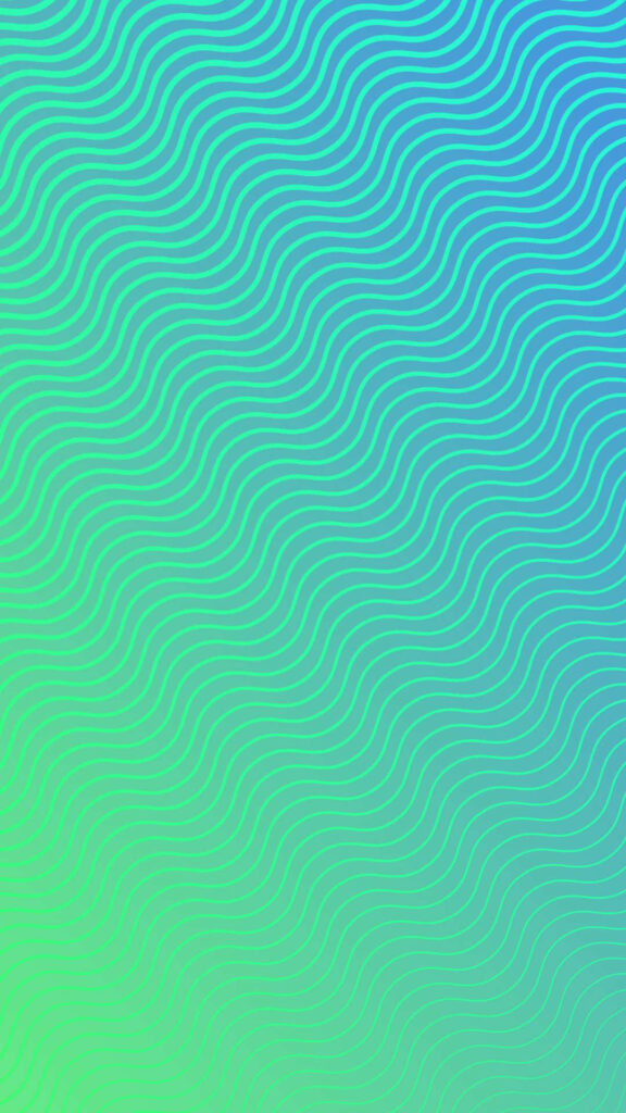 Mesmerizing Green Gradient Wallpaper with Wavy Line Patterns