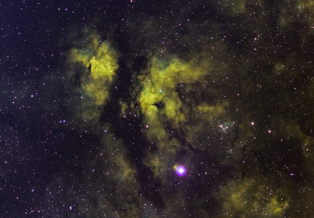 Mesmerizing Green Nebula Wallpaper - Serene Cosmic Background