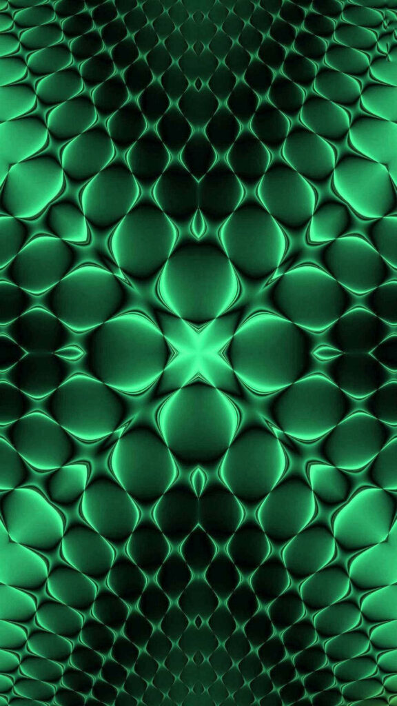 Mesmerizing Green Scales Pattern Phone Wallpaper Background